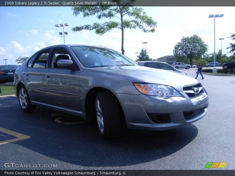 Quartz Silver Metallic / Off Black 2009 Subaru Legacy 2.5i Sedan