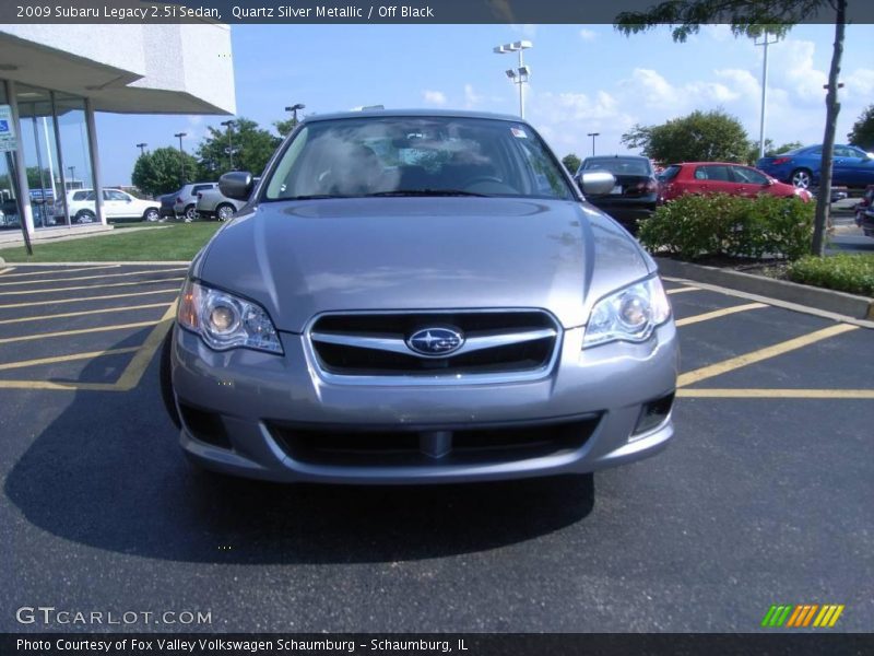 Quartz Silver Metallic / Off Black 2009 Subaru Legacy 2.5i Sedan