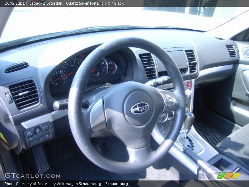 Quartz Silver Metallic / Off Black 2009 Subaru Legacy 2.5i Sedan