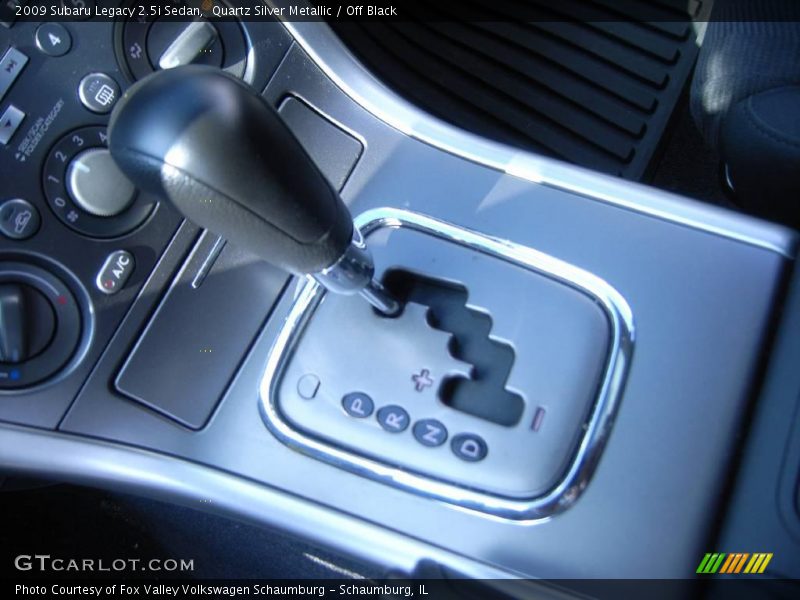 Quartz Silver Metallic / Off Black 2009 Subaru Legacy 2.5i Sedan