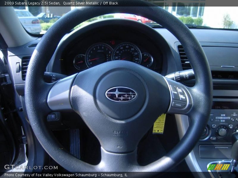 Quartz Silver Metallic / Off Black 2009 Subaru Legacy 2.5i Sedan