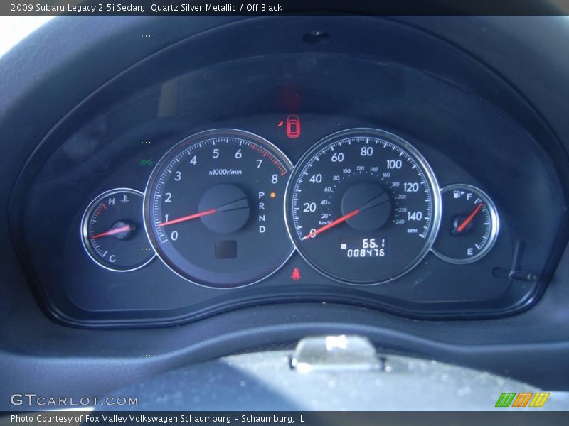 Quartz Silver Metallic / Off Black 2009 Subaru Legacy 2.5i Sedan
