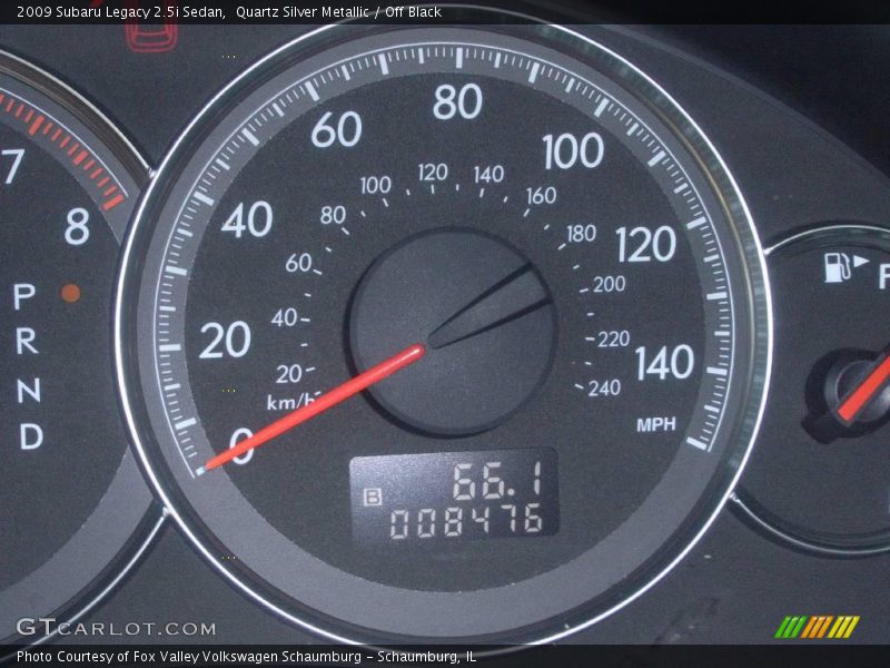 Quartz Silver Metallic / Off Black 2009 Subaru Legacy 2.5i Sedan