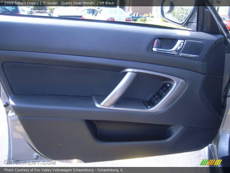 Quartz Silver Metallic / Off Black 2009 Subaru Legacy 2.5i Sedan