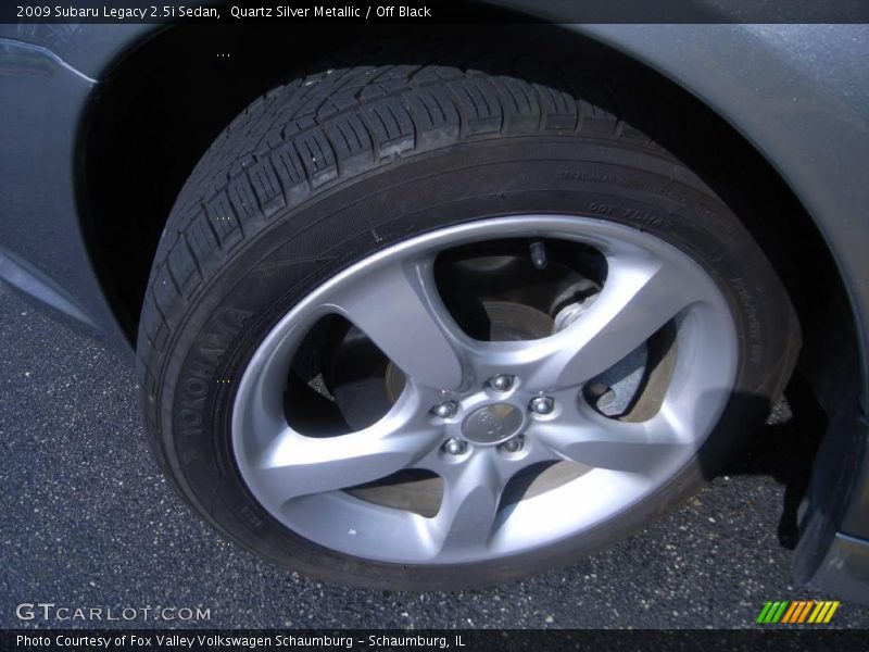 Quartz Silver Metallic / Off Black 2009 Subaru Legacy 2.5i Sedan