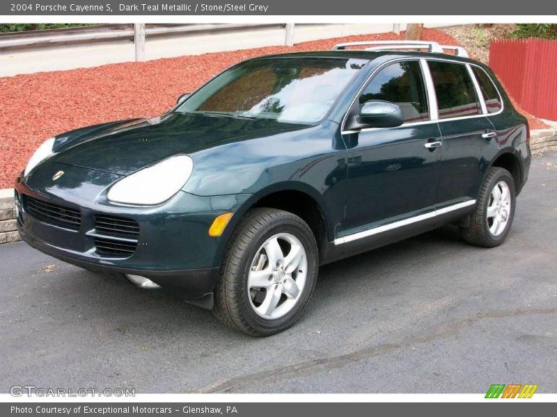 Dark Teal Metallic / Stone/Steel Grey 2004 Porsche Cayenne S
