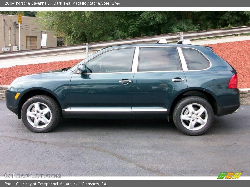 Dark Teal Metallic / Stone/Steel Grey 2004 Porsche Cayenne S