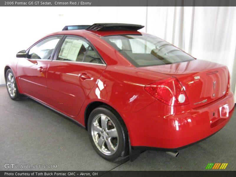 Crimson Red / Ebony 2006 Pontiac G6 GT Sedan
