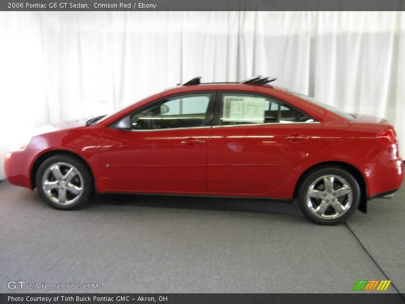Crimson Red / Ebony 2006 Pontiac G6 GT Sedan