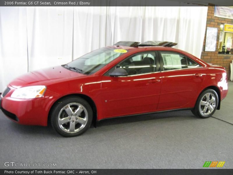 Crimson Red / Ebony 2006 Pontiac G6 GT Sedan