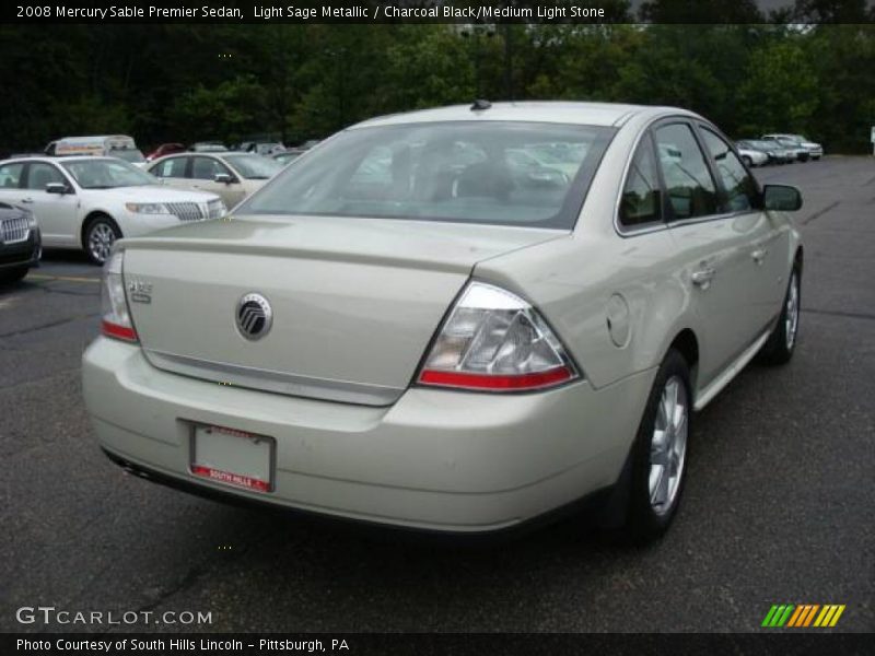 Light Sage Metallic / Charcoal Black/Medium Light Stone 2008 Mercury Sable Premier Sedan