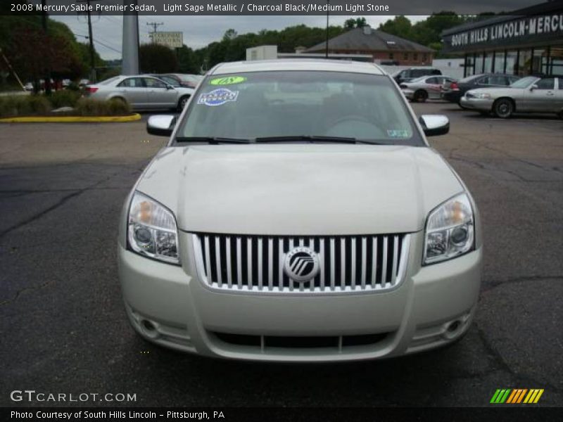 Light Sage Metallic / Charcoal Black/Medium Light Stone 2008 Mercury Sable Premier Sedan