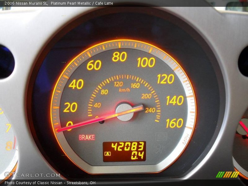 Platinum Pearl Metallic / Cafe Latte 2006 Nissan Murano SL
