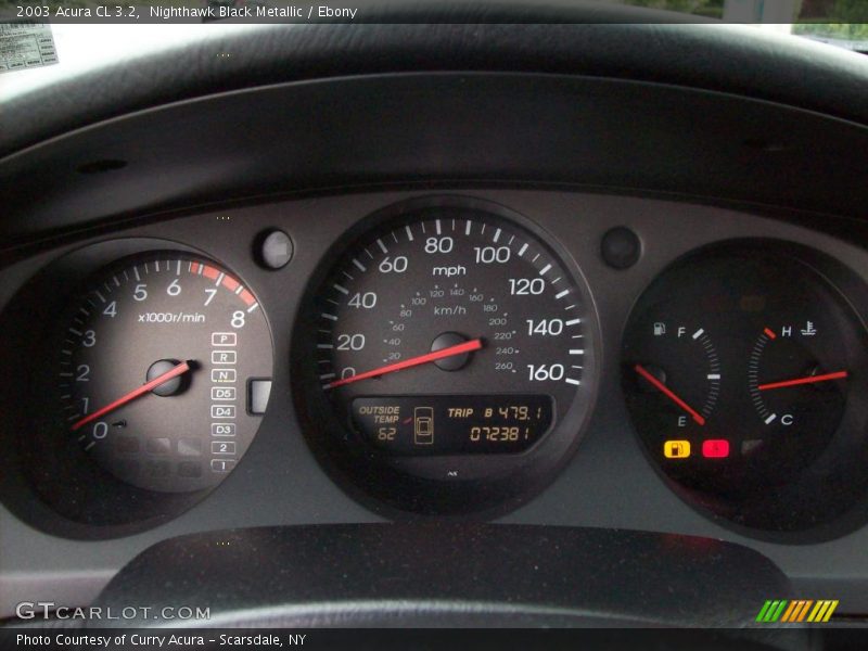 Nighthawk Black Metallic / Ebony 2003 Acura CL 3.2