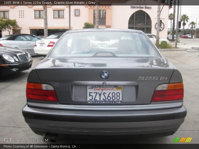 Granite Silver Metallic / Grey 1995 BMW 3 Series 325is Coupe