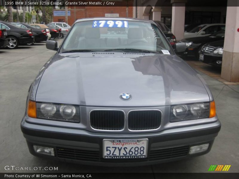 Granite Silver Metallic / Grey 1995 BMW 3 Series 325is Coupe