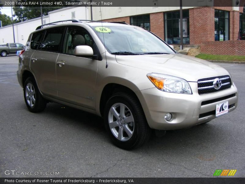 Savannah Metallic / Taupe 2008 Toyota RAV4 Limited 4WD