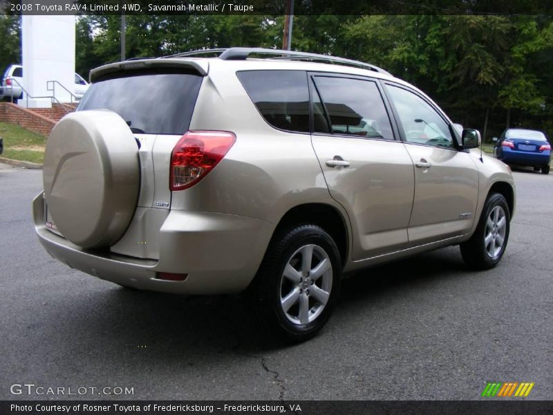 Savannah Metallic / Taupe 2008 Toyota RAV4 Limited 4WD