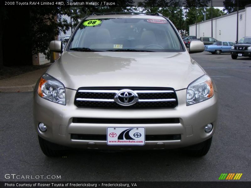 Savannah Metallic / Taupe 2008 Toyota RAV4 Limited 4WD