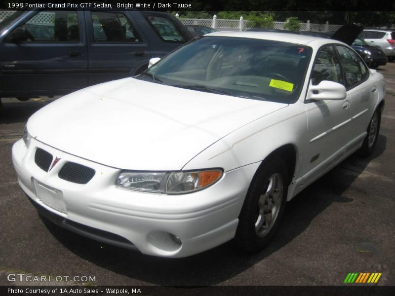 Bright White / Dark Taupe 1998 Pontiac Grand Prix GTP Sedan