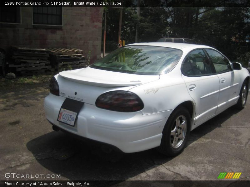 Bright White / Dark Taupe 1998 Pontiac Grand Prix GTP Sedan