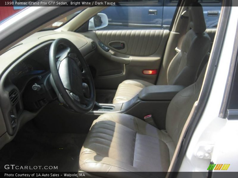 Bright White / Dark Taupe 1998 Pontiac Grand Prix GTP Sedan