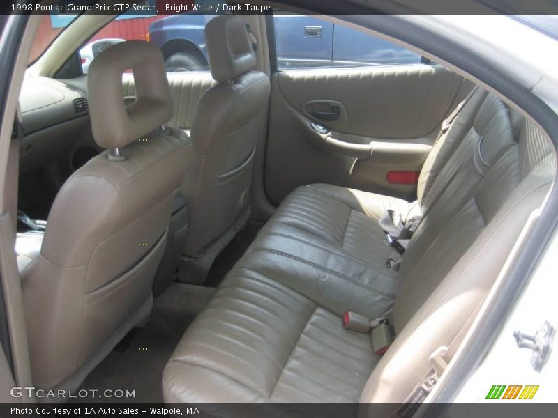 Bright White / Dark Taupe 1998 Pontiac Grand Prix GTP Sedan