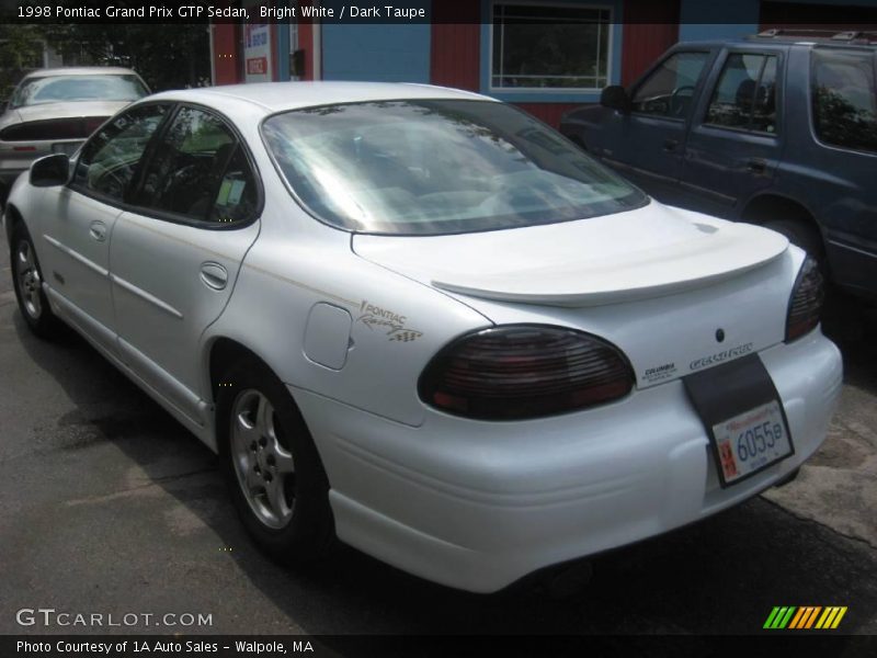 Bright White / Dark Taupe 1998 Pontiac Grand Prix GTP Sedan