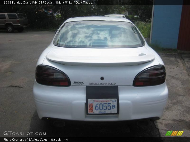Bright White / Dark Taupe 1998 Pontiac Grand Prix GTP Sedan