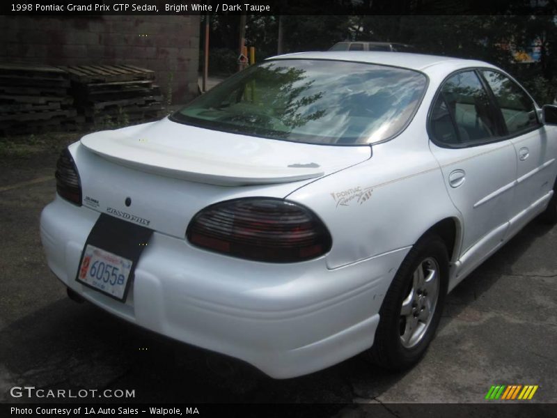 Bright White / Dark Taupe 1998 Pontiac Grand Prix GTP Sedan