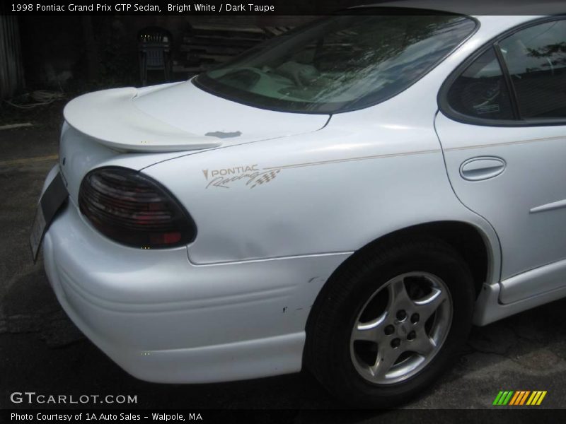 Bright White / Dark Taupe 1998 Pontiac Grand Prix GTP Sedan