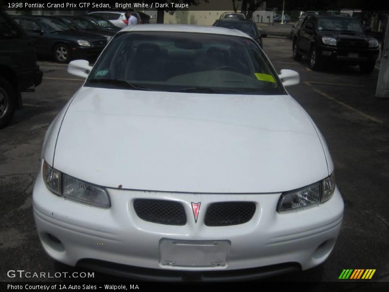 Bright White / Dark Taupe 1998 Pontiac Grand Prix GTP Sedan