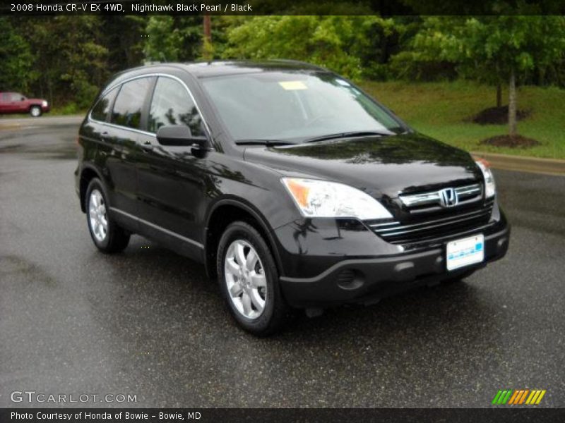 Nighthawk Black Pearl / Black 2008 Honda CR-V EX 4WD