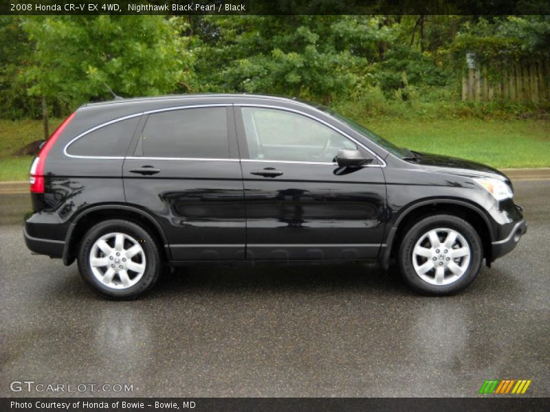 Nighthawk Black Pearl / Black 2008 Honda CR-V EX 4WD