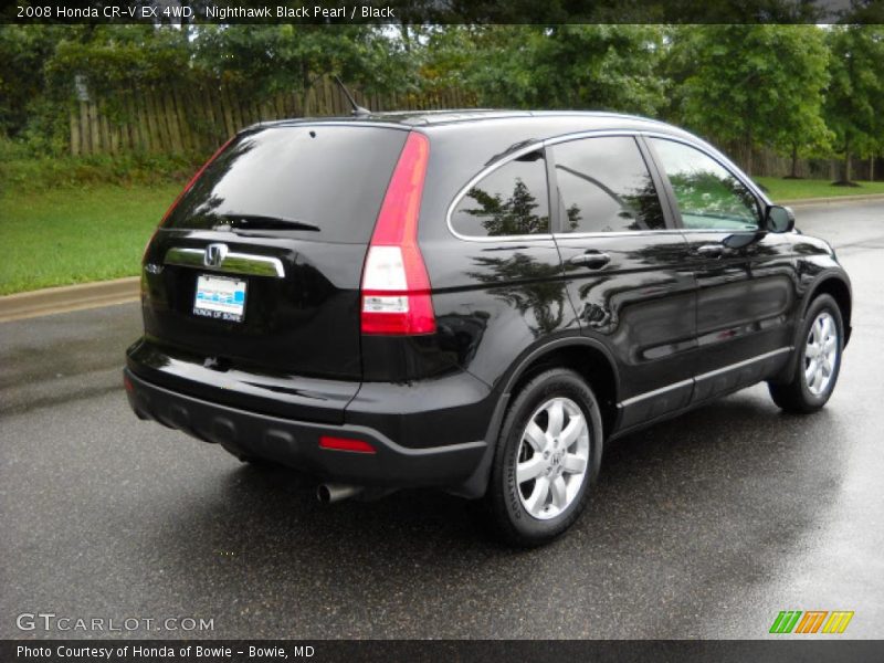 Nighthawk Black Pearl / Black 2008 Honda CR-V EX 4WD