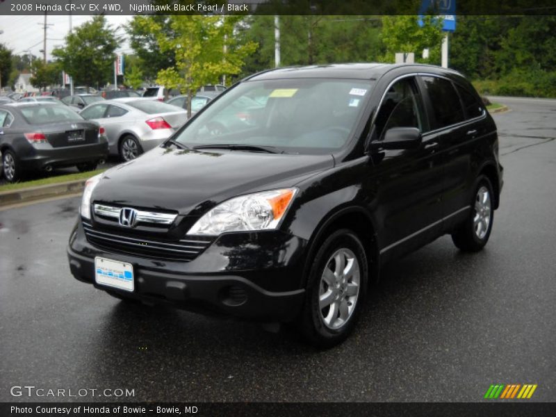Nighthawk Black Pearl / Black 2008 Honda CR-V EX 4WD