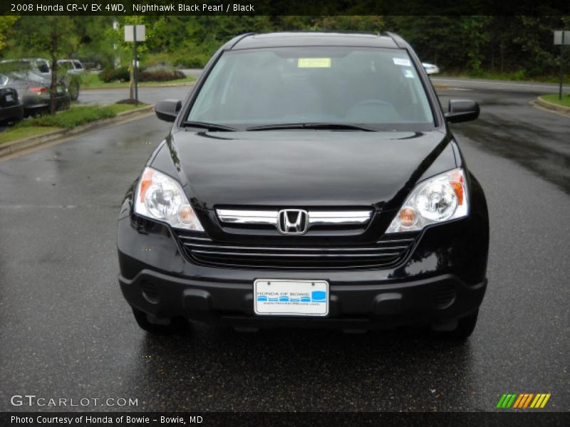 Nighthawk Black Pearl / Black 2008 Honda CR-V EX 4WD