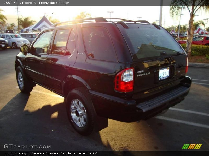 Ebony Black / Beige 2001 Isuzu Rodeo LS