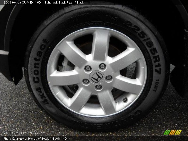 Nighthawk Black Pearl / Black 2008 Honda CR-V EX 4WD