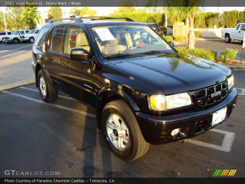 Ebony Black / Beige 2001 Isuzu Rodeo LS