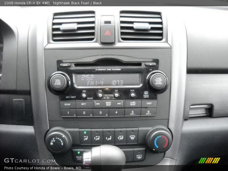 Nighthawk Black Pearl / Black 2008 Honda CR-V EX 4WD
