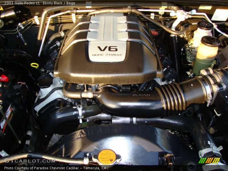 Ebony Black / Beige 2001 Isuzu Rodeo LS
