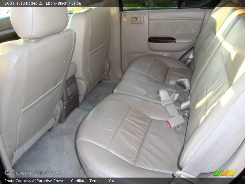 Ebony Black / Beige 2001 Isuzu Rodeo LS