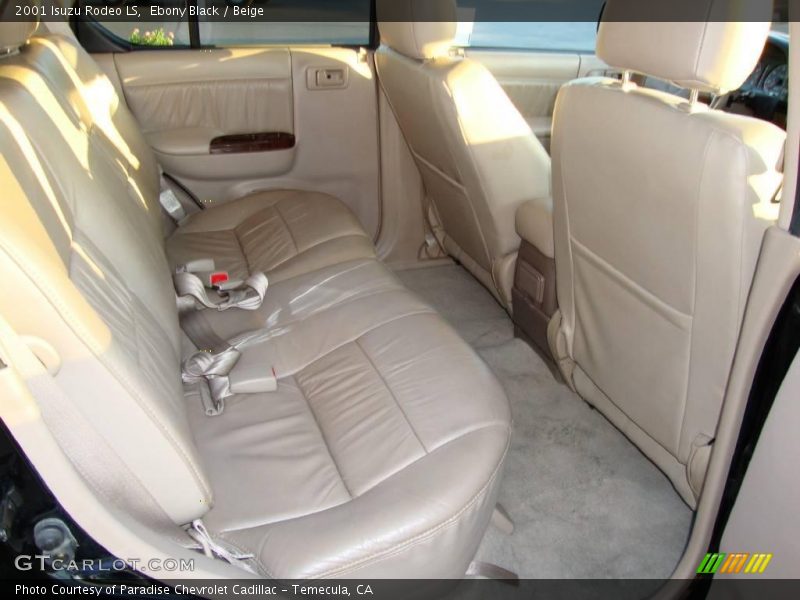 Ebony Black / Beige 2001 Isuzu Rodeo LS