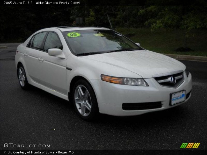 White Diamond Pearl / Camel 2005 Acura TL 3.2