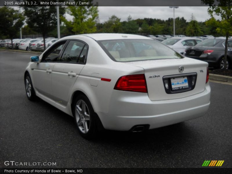 White Diamond Pearl / Camel 2005 Acura TL 3.2
