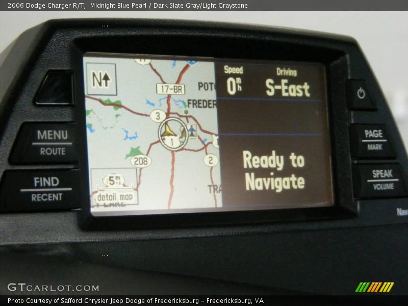 Midnight Blue Pearl / Dark Slate Gray/Light Graystone 2006 Dodge Charger R/T