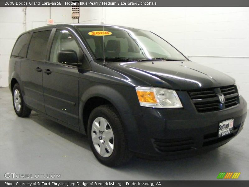 Modern Blue Pearl / Medium Slate Gray/Light Shale 2008 Dodge Grand Caravan SE