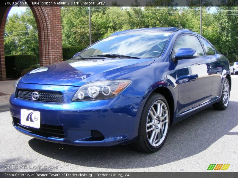 Blue Ribbon Metallic / Dark Charcoal Gray 2008 Scion tC