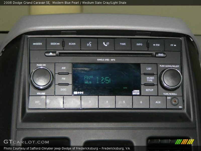 Modern Blue Pearl / Medium Slate Gray/Light Shale 2008 Dodge Grand Caravan SE